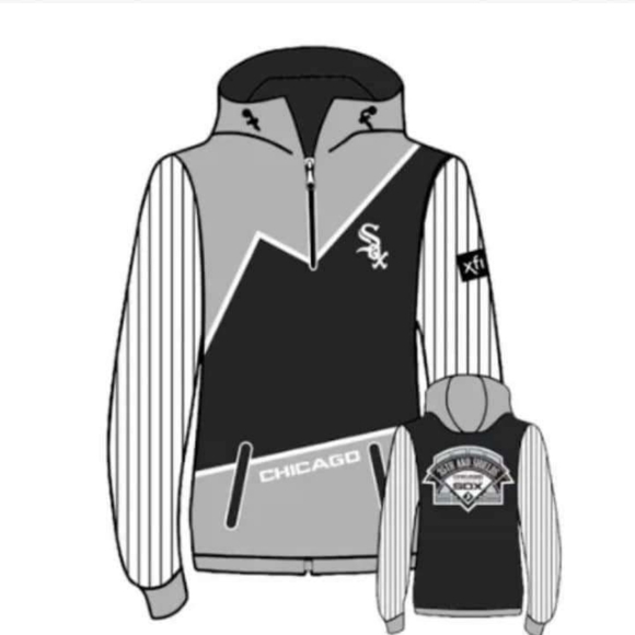 Chicago White Sox Hooded Windbreaker Jacket XL SGA 9/24/22 - Picture 3 of 3
